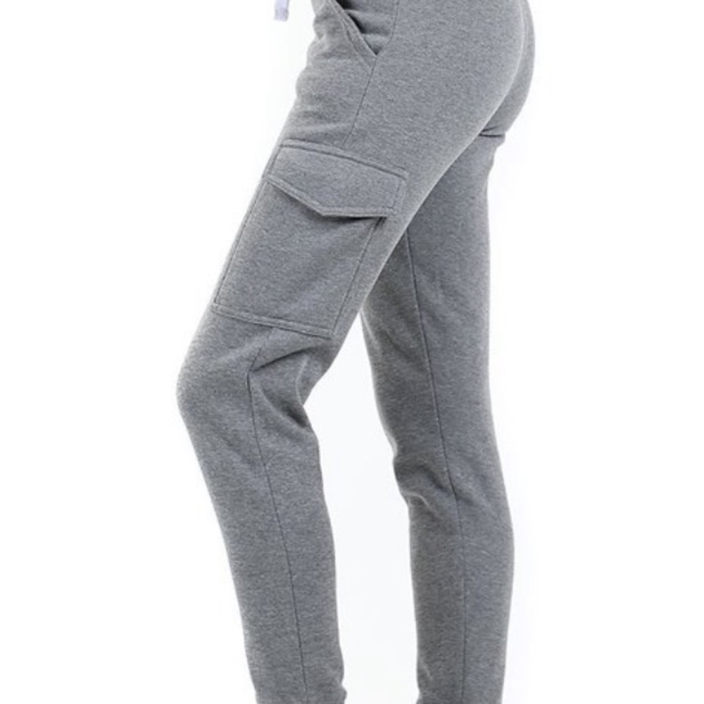 Gray Cargo Joggers
